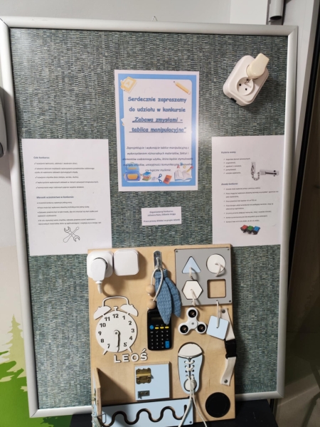 Konkurs „Zabawa zmysłami - tablica manipulacyjna” 